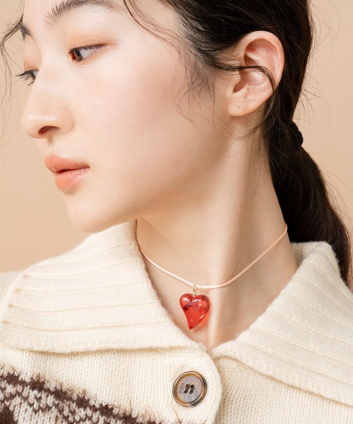 Casselini（キャセリーニ）の「Casselini(キャセリーニ)ジュレハートチョーカー（チョーカー・レディース・ホワイト/レッド/クリア・FREE）」の13枚目の写真