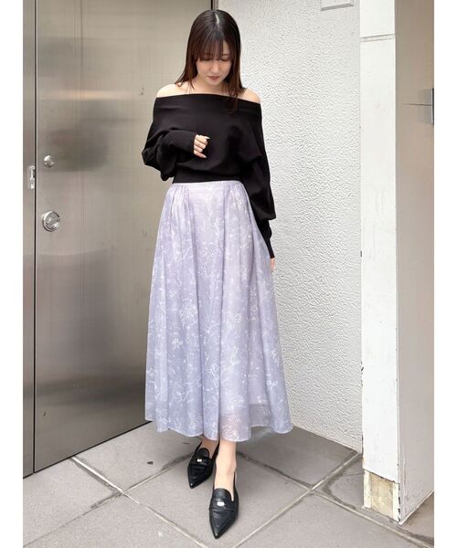 MERCURYDUO × メゾピアノ ニット MERCURYDUO ニット セーター ミドル丈ボトルネックケーブル