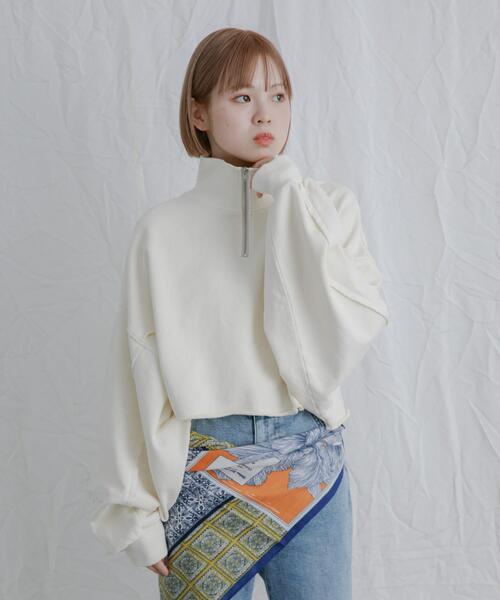 セール】ハーフZIPリメイクスウェット（スウェット）｜KBF