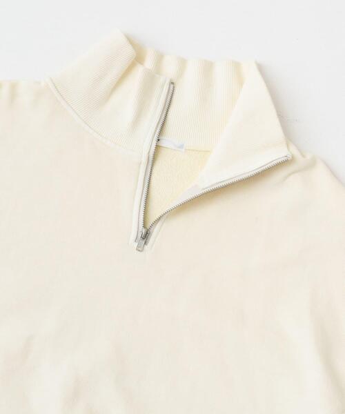 KBF（ケイビーエフ）の「ハーフZIPリメイクスウェット（スウェット・レディース・ブラウン/アイボリー/ライトブルー・ONE）」の11枚目の写真