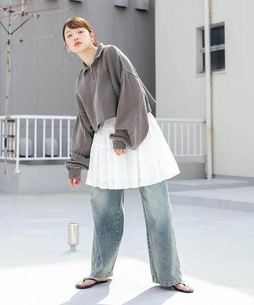 セール】ハーフZIPリメイクスウェット（スウェット）｜KBF