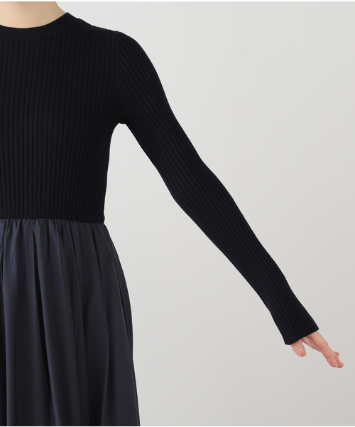 La TOTALITE(ラトータリテ)の「チンツーバルーンワンピース(ワンピース・レディース・ブラック/ネイビー・36/38)」の18枚目の写真