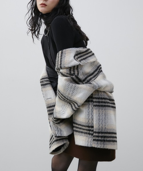 Aunt Marie's（アントマリーズ）の「2WAYハイネックリブニット（ニット/セーター・レディース・ブラック/アイボリー/ライトグレー/イエロー/ブラウン/レッド/グレイッシュベージュ・FREE）」の12枚目の写真