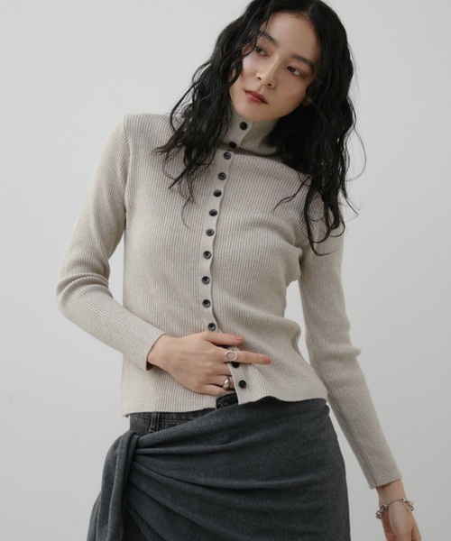 2WAYハイネックリブニット（ニット/セーター）｜Aunt Marie's（アント