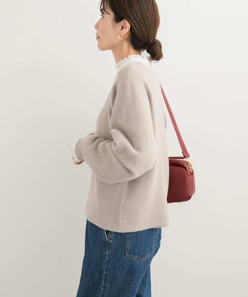 URBAN RESEARCH DOORS（アーバンリサーチドアーズ）の「ミニシャギーニット（ニット/セーター・レディース・ピンク/ベージュ系その他/ブラック・MEDIUM）」の22枚目の写真