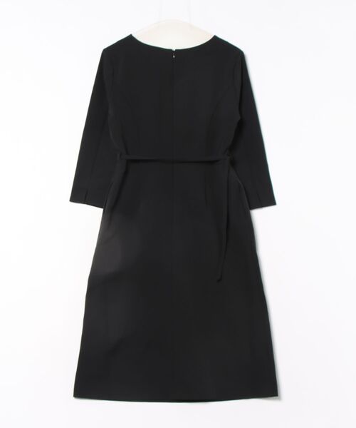 Honeys（ハニーズ）の「８分袖ベルト付ワンピース（ワンピース・レディース・ネイビー/ブラック・LL/L/S/M/3L）」の3枚目の写真