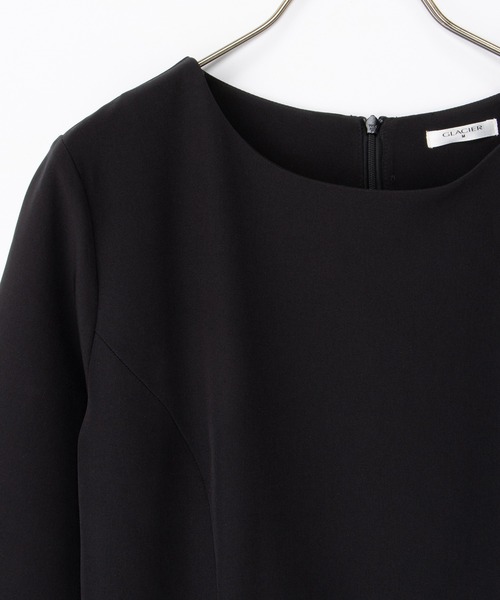 Honeys（ハニーズ）の「８分袖ベルト付ワンピース（ワンピース・レディース・ネイビー/ブラック・LL/L/S/M/3L）」の10枚目の写真