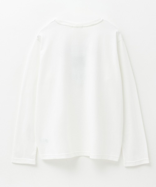 NAVY（ネイビー）の「NAVY 猫プリント長袖Tシャツ（Tシャツ/カットソー・レディース・グレイッシュベージュ/杢グレー/ホワイト・M/L）」の19枚目の写真