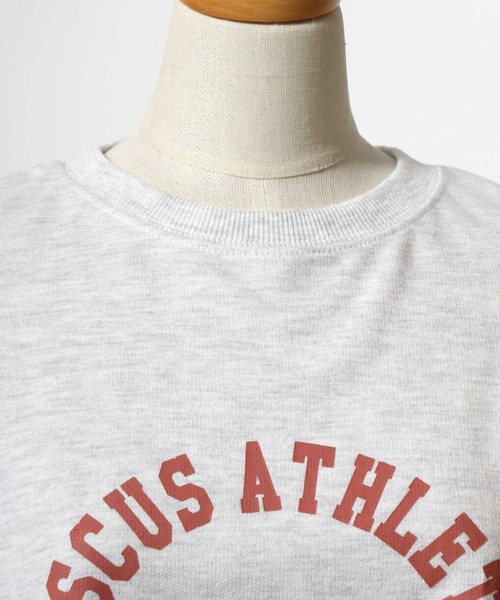 DISCUS ATHLETIC(ディスカス アスレチック)の「DISCUS ATHLETIC(ディスカスアスレチック)カレッジロゴプリント フレンチスリーブ ライトウェイトスウェットTシャツ レディース(スウェット・レディース・ブルー/スミクロ/ホワイト系その他・M)」の10枚目の写真