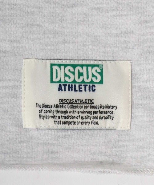 DISCUS ATHLETIC(ディスカス アスレチック)の「DISCUS ATHLETIC(ディスカスアスレチック)カレッジロゴプリント フレンチスリーブ ライトウェイトスウェットTシャツ レディース(スウェット・レディース・ブルー/スミクロ/ホワイト系その他・M)」の15枚目の写真