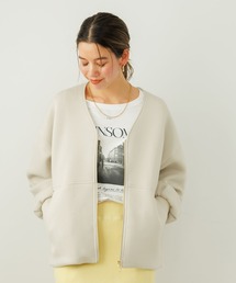 BAYFLOW | [軽く柔らかな着心地]スポンディッシュジップブルゾン(ブルゾン)