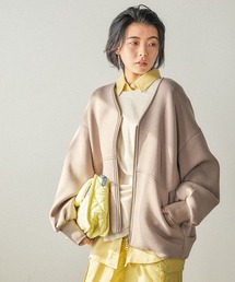 [軽く柔らかな着心地]スポンディッシュジップブルゾン