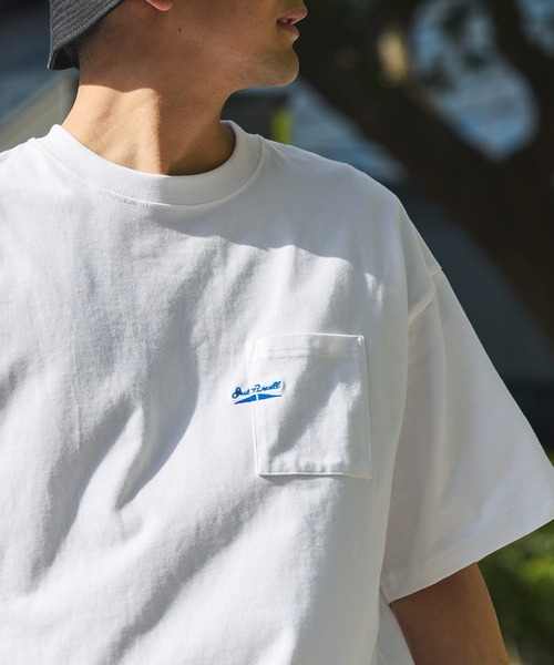 JACK PURCELL(ジャックパーセル)の「CONVERSE JACK PURCELL/コンバース ジャック パーセル ポイントロゴ刺繍/グラフィックプリント 半袖Tシャツ(Tシャツ/カットソー・メンズ・ブルー系/ブルー/オフホワイト/アッシュグレー/ホワイト系1/ホワイト系・L/M)」の17枚目の写真