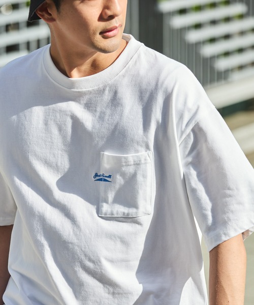 JACK PURCELL(ジャックパーセル)の「CONVERSE JACK PURCELL/コンバース ジャック パーセル ポイントロゴ刺繍/グラフィックプリント 半袖Tシャツ(Tシャツ/カットソー・メンズ・ブルー系/ブルー/オフホワイト/アッシュグレー/ホワイト系1/ホワイト系・L/M)」の22枚目の写真