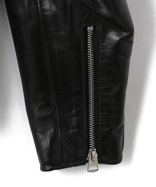 schott(ショット)の「Schott/ショット/HORSE LEATHER CAFE RACER 641XX/ホースレザー カフェレーサー シングルライダース(ライダースジャケット・メンズ・ブラック・40/36/34/38/42/44)」の8枚目の写真