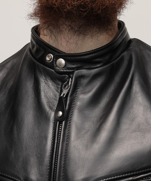 schott カフェレーサー レザーシングルライダースジャケット 641 46 Schott N.Y.C ショット USA LINE 641 ステアハイド シングル