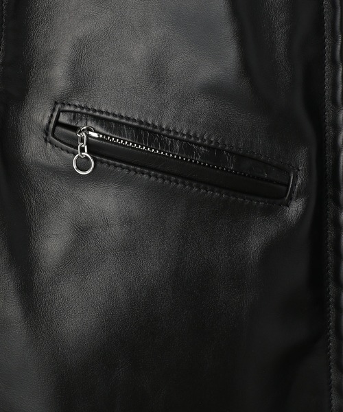 schott（ショット）の「Schott/ショット/HORSE LEATHER CAFE RACER 641XX/ホースレザー カフェレーサー  シングルライダース（ライダースジャケット・メンズ・ブラック・40/36/34/38/42/44）」の15枚目の写真