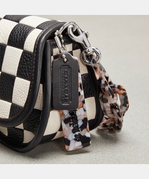 coach［Coachtopia ］チェッカーパターン ショルダーバッグ エルゴ バッグ・チェッカーボード アップクラフト レザー