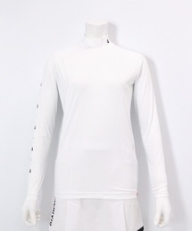 【極美品】アルチビオ 長袖トップス 白フリル＆ロゴ/ストレッチ速乾40 極美品】アルチビオ 長袖トップス 白フリル＆ロゴ/ストレッチ速