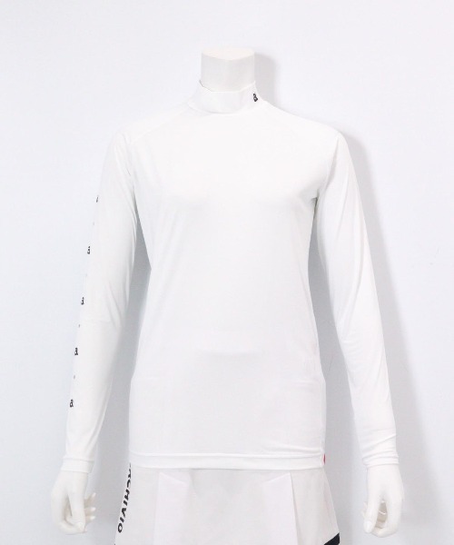 archivio(アルチビオ)の「<LADIES>冷却素材ハイネックインナー(Tシャツ/カットソー・レディース・ブラック/ホワイト・L/M/S)」の2枚目の写真