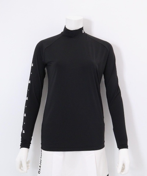 archivio(アルチビオ)の「<LADIES>冷却素材ハイネックインナー(Tシャツ/カットソー・レディース・ブラック/ホワイト・L/M/S)」の1枚目の写真