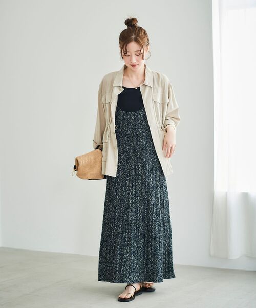 le.coeur blanc（ルクールブラン）の「ミリタリーハーフジャケット（ミリタリージャケット・レディース・カーキオリーブ/ベージュ・38）」の18枚目の写真