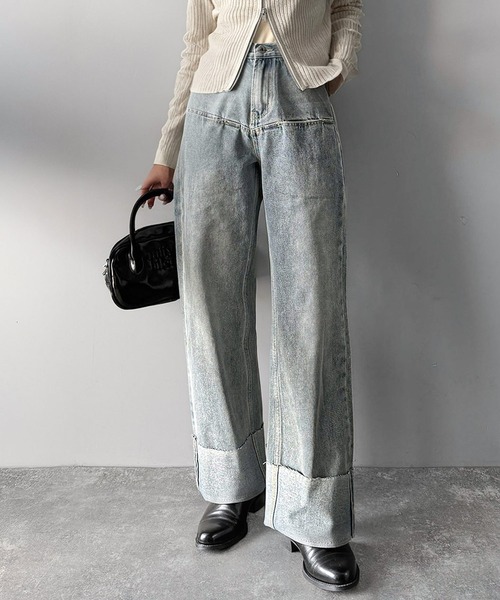 セール】《JaVa ジャバコラボ》新感覚な大人デニム。ロールアップ