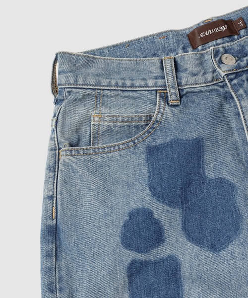 MASU（エムエーエスユー）の「"MASU BOYS" EMBLEM BELL-BOTTOM JEANS（デニムパンツ・メンズ・インディゴブルー/ブラック・46/44）」の8枚目の写真