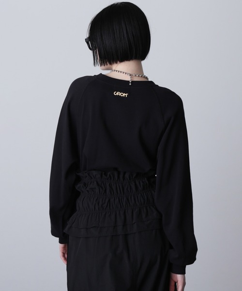 ROSE BUD(ローズバッド)の「(CREOLME)LOGO SWEAT SHIRT(スウェット・レディース・ブラック/パープル/ブルー・ONE SIZE)」の9枚目の写真