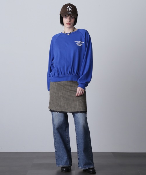 ROSE BUD(ローズバッド)の「(CREOLME)LOGO SWEAT SHIRT(スウェット・レディース・ブラック/パープル/ブルー・ONE SIZE)」の10枚目の写真
