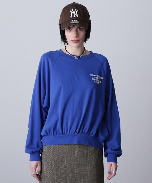 ROSE BUD(ローズバッド)の「(CREOLME)LOGO SWEAT SHIRT(スウェット・レディース・ブラック/パープル/ブルー・ONE SIZE)」の13枚目の写真