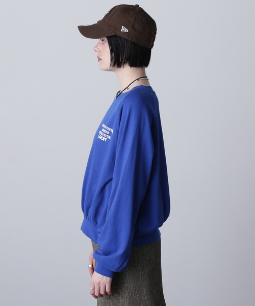 ROSE BUD(ローズバッド)の「(CREOLME)LOGO SWEAT SHIRT(スウェット・レディース・ブラック/パープル/ブルー・ONE SIZE)」の14枚目の写真