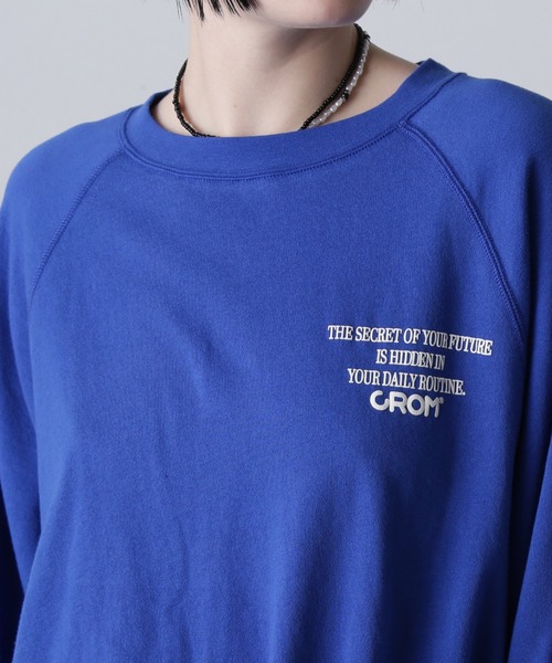ROSE BUD(ローズバッド)の「(CREOLME)LOGO SWEAT SHIRT(スウェット・レディース・ブラック/パープル/ブルー・ONE SIZE)」の16枚目の写真