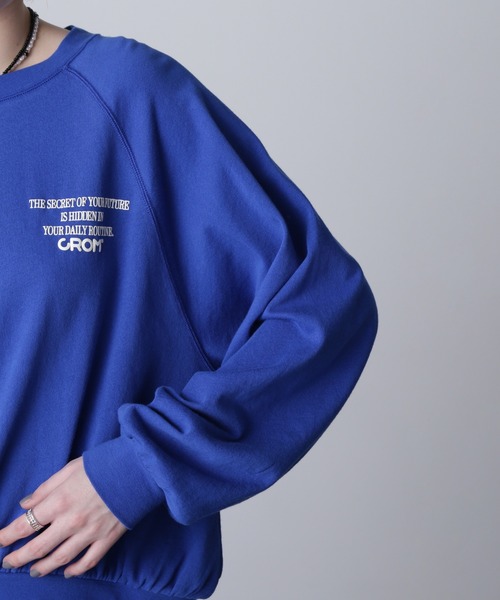 ROSE BUD(ローズバッド)の「(CREOLME)LOGO SWEAT SHIRT(スウェット・レディース・ブラック/パープル/ブルー・ONE SIZE)」の17枚目の写真
