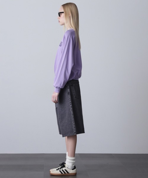 ROSE BUD(ローズバッド)の「(CREOLME)LOGO SWEAT SHIRT(スウェット・レディース・ブラック/パープル/ブルー・ONE SIZE)」の21枚目の写真