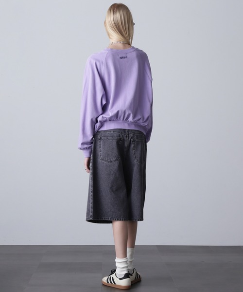 ROSE BUD(ローズバッド)の「(CREOLME)LOGO SWEAT SHIRT(スウェット・レディース・ブラック/パープル/ブルー・ONE SIZE)」の22枚目の写真