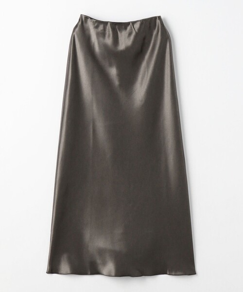 CITEN（シテン）の「＜CITEN＞エッセンシャルサテンスカート（スカート・レディース・ブラック/ベージュ/モカ/コバルトブルー/イエロー・FREE）」の12枚目の写真