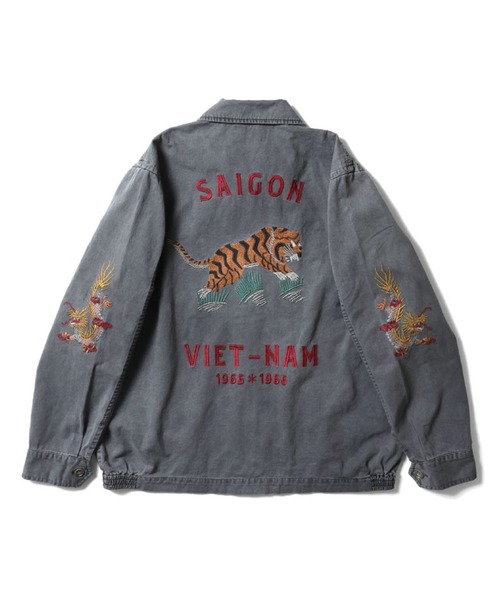 セール】HOUSTON ピグメントベトジャン(TIGER)（ブルゾン）｜HOUSTON