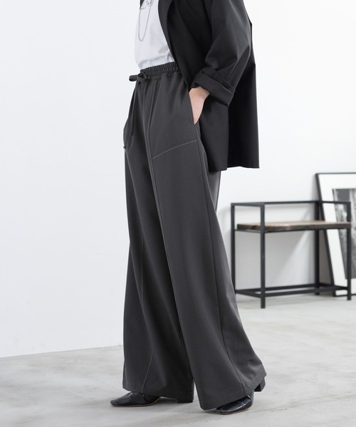 RAGEBLUE（レイジブルー）の「＜セットアップ対応＞TRステッチスラックス/イージーパンツ（スラックス・レディース・グレー/ネイビー・FREE）」の13枚目の写真