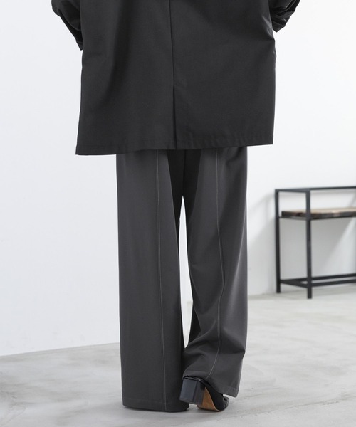 RAGEBLUE（レイジブルー）の「＜セットアップ対応＞TRステッチスラックス/イージーパンツ（スラックス・レディース・グレー/ネイビー・FREE）」の14枚目の写真