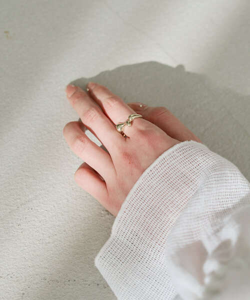 Kastane（カスタネ）の「【fiw.】クルックリング（リング・レディース・ゴールド/シルバー・FREE）」の5枚目の写真