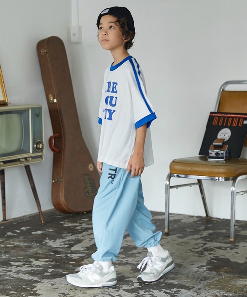 GENERATOR（ジェネレーター）の「GENERATOR/ジェネレーター ナイロン裾ゴムパンツ（その他パンツ・キッズ・パープル/グリーン/ライム/ブルー/ブラック/サックスブルー・XL/L/M）」の11枚目の写真