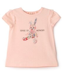 リバティウサギアップリケＴシャツ