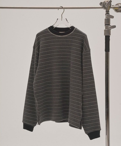 TODAYFUL(トゥデイフル)の「TODAYFUL Border Long T-shirts ボーダーロングTシャツ/12520613(Tシャツ/カットソー・レディース・チョコ/チャコールグレー・ONE SIZE)」の11枚目の写真