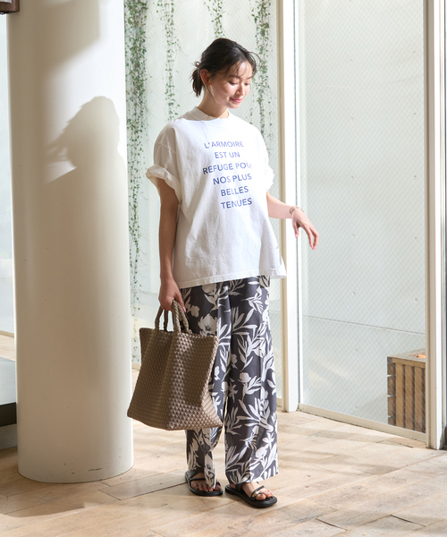 Rouge vif Anna（ルージュヴィフアンナ）の「ピグメントヴィンテージライクロゴBIG Tシャツ（Tシャツ/カットソー・レディース・ホワイト/クリーム・フリー）」の15枚目の写真