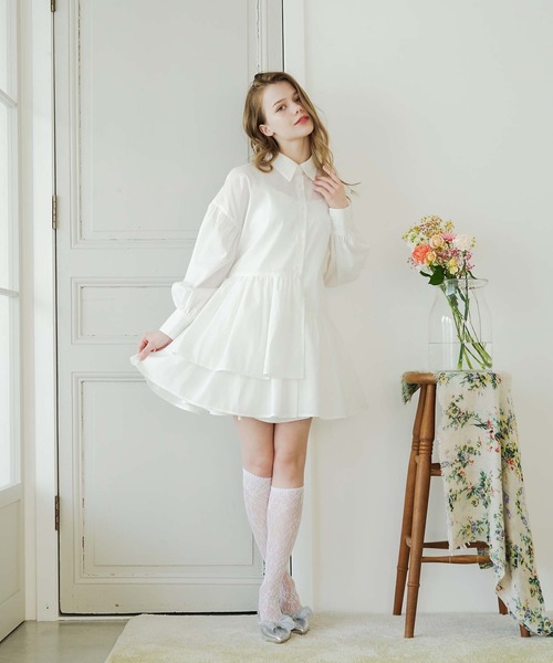 asymmetry tiered tunic / アシメティアードチュニック（シャツ