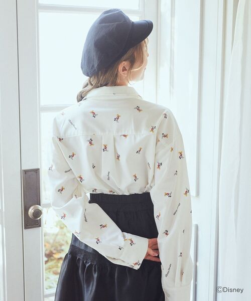 Disney(ディズニー)の「ミッキー / 総柄シャツ(シャツ/ブラウス・レディース・オフホワイト・FREE)」の5枚目の写真
