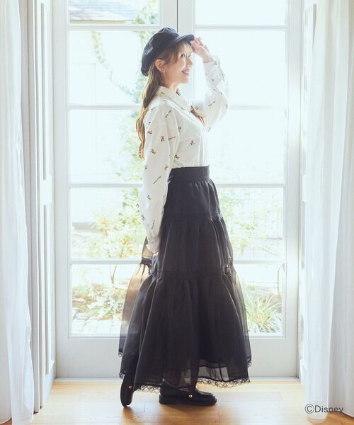 Disney(ディズニー)の「ミッキー / 総柄シャツ(シャツ/ブラウス・レディース・オフホワイト・FREE)」の11枚目の写真