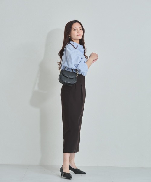 MISCH MASCH(ミッシュマッシュ)の「ZOZO限定 オーバーサイズシャツ(シャツ/ブラウス・レディース・ホワイト/ブルー・フリ-)」の11枚目の写真