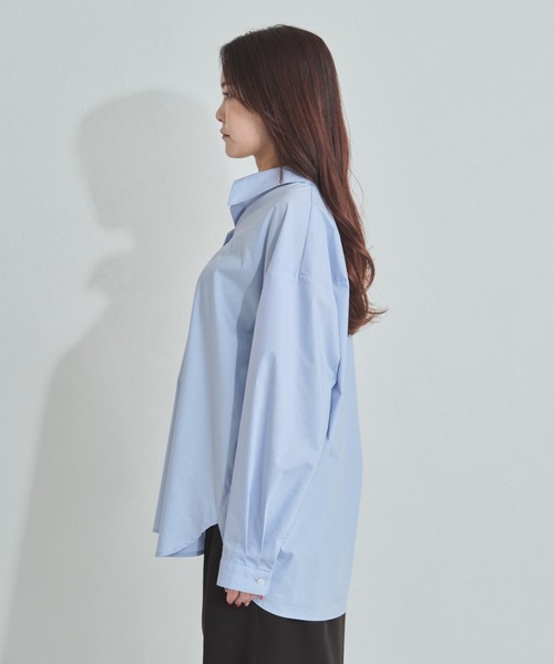 MISCH MASCH(ミッシュマッシュ)の「ZOZO限定 オーバーサイズシャツ(シャツ/ブラウス・レディース・ホワイト/ブルー・フリ-)」の21枚目の写真